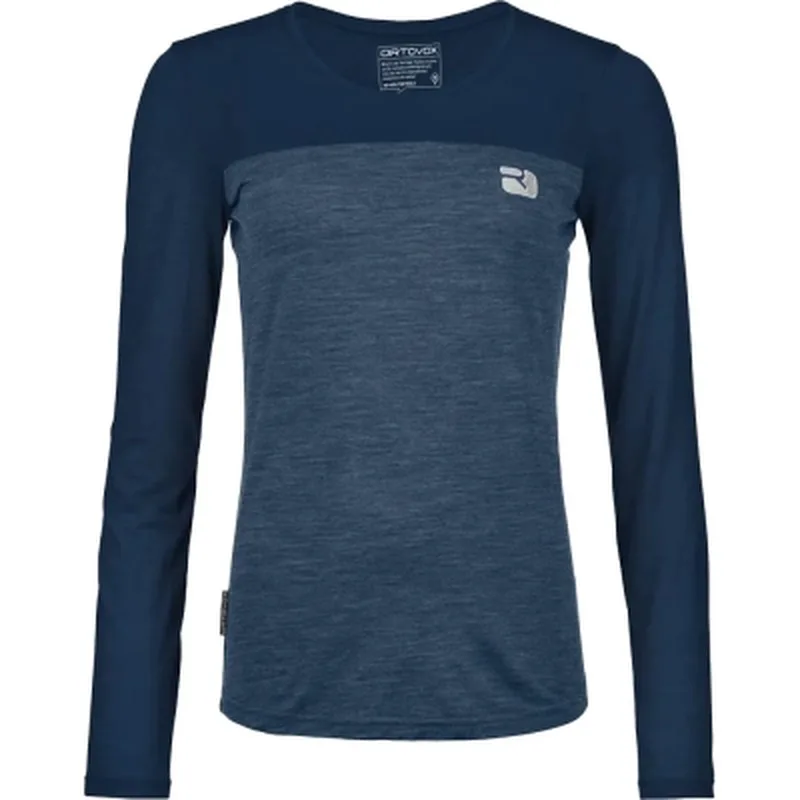 Лонгслів Ortovox 150 Cool Logo Ls Wmn deep ocean - XS - темно-синій (025.001.1221)