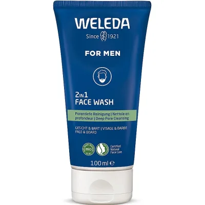 Гель для вмивання Weleda For Men 2 в 1 Для обличчя і бороди 100 мл (4001638589567)