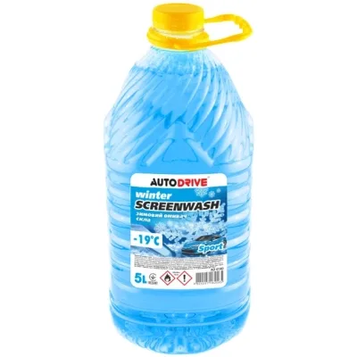 Омивач автомобільний AUTO DRIVE WINTER SCREEN WASH SPORT -19 °С, ПЕТ 5 л (AD0140)