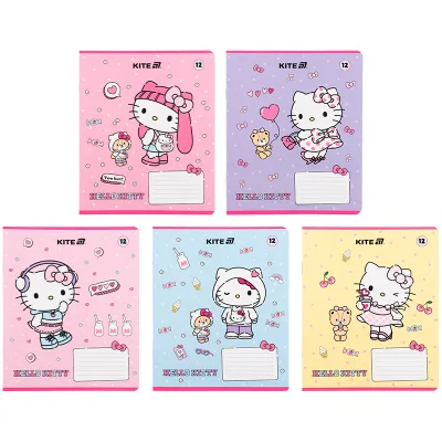 Зошит Kite Hello Kitty, 12 аркушів, клітинка (HK25-232-1)