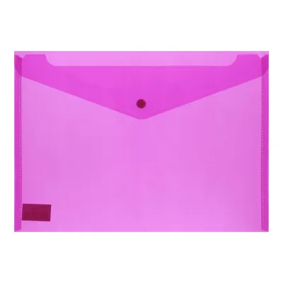 Папка - конверт Buromax А4, with a button, pink (BM.3926-10)