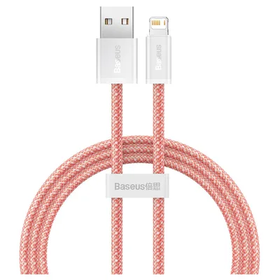 Дата кабель USB 2.0 AM to Lightning 1.0m 2.4A orange Baseus (CALD000407)