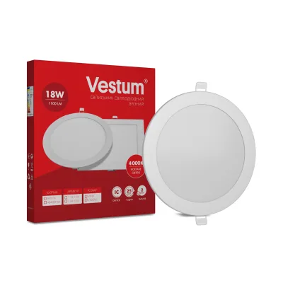 Світильник Vestum LED круглий 18W 4000K 220V (1-VS-5105)