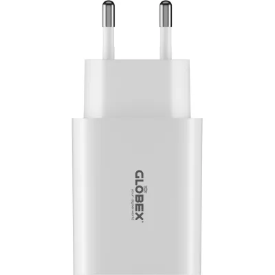 Зарядний пристрій Globex USB-C 20W FastPower white (20WC1A)