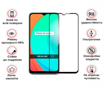 Скло захисне BeCover Realme C11 2021 Black (708153)