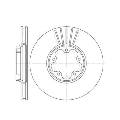 Гальмівний диск REMSA 6609.10 (упаковка 2 шт)