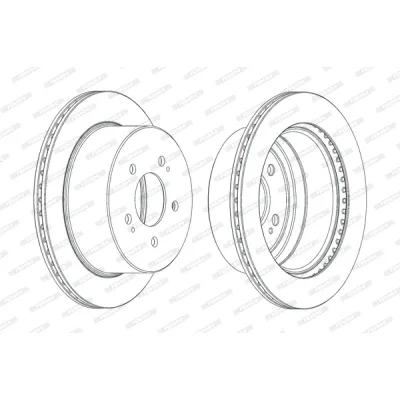 Гальмівний диск FERODO DDF2170C