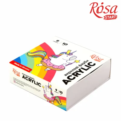 Акрилові фарби Rosa START Unicorn 9 x10 мл (4823098531012)