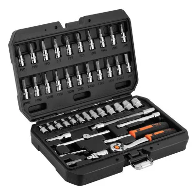 Набір інструментів Neo Tools 46шт, 1/4", CrV, кейс (10-004)