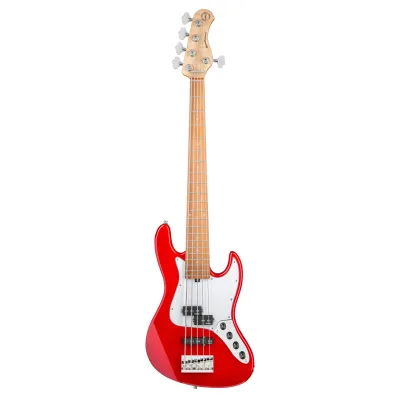 Бас-гітара Sadowsky MetroExpress 21-Fret Hybrid P/J Bass Morado 5-String - Candy Apple Red Metallic (SME21HP5 31R OKU FR)