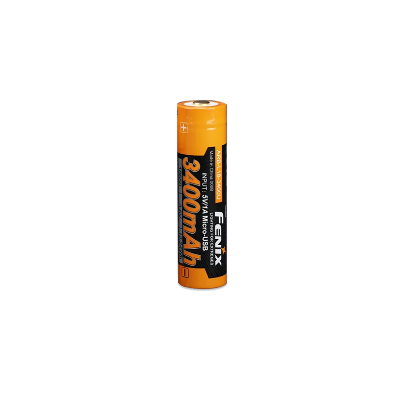 Акумулятор 18650 Fenix (3400 mAh) micro usb зарядка