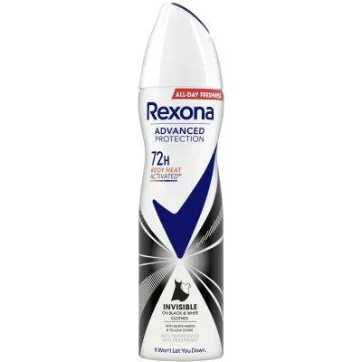 Антиперспірант Rexona Невидимий на чорному і білому 72 години 150 мл (8720181450419)