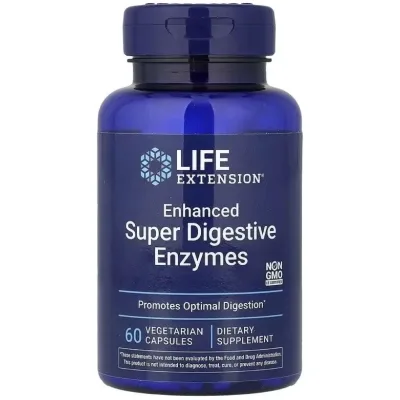 Вітамінно-мінеральний комплекс Life Extension Травні ферменти, Enhanced Super Digestive Enzymes, 60 вегета (LEX-20216)
