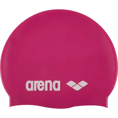 Шапка для плавання Arena Classic Silicone 91662-091 фуксія, білий Уні OSFM (3468333887458)
