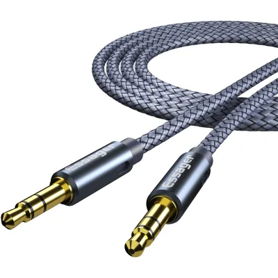 Кабель мультимедійний 3.5mm M to 3.5mm M 1.2m gray Essager (EYP35-DY0G)