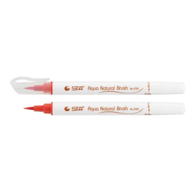 Художній маркер STA пензлик акварельний AQUA NATURAL BRUSH 3700, кораловий (STA3700-15)