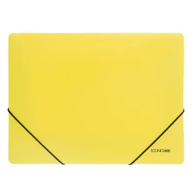 Папка на резинках Economix А4 фактура "помаранч", жовта (E31633-05)