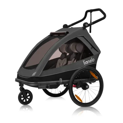 Коляска Lionelo Cama Grey Graphite - Велосипедний причіп (LO-CAMA GREY GRAPHITE)