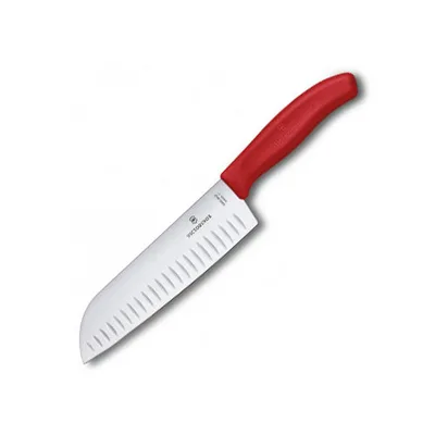 Кухонний ніж Victorinox SwissClassic Santoku 17см Red (6.8521.17G)