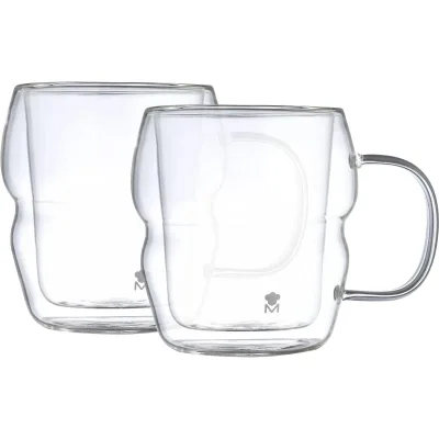 Набір чашок MasterPro Mixology з подвійними стінками 450 мл, 2 шт (BGMP-20206)