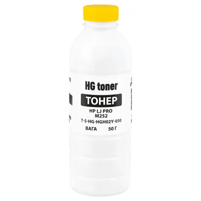 Тонер HP CLJ Pro M252 50г, yellow HG (TSM-HGH02Y-050)