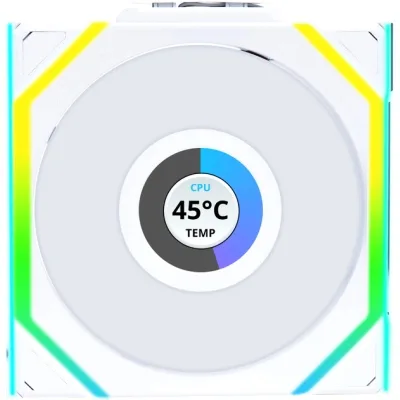 Кулер до корпусу Lian Li Uni Fan SL WIRELESS LCD Reverse, 120-1 (G99.12RSLLCD1W1W.00)