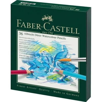 Олівці кольорові Faber-Castell Albrecht Drer 36 кольорів в картонній коробці, 117538 (24145)