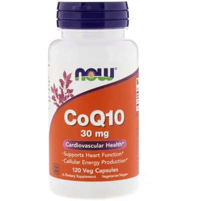 Антиоксидант Now Foods Коензим Q10 30 мг, CoQ10, 120 вегетаріанських капсул (NOW-03188)