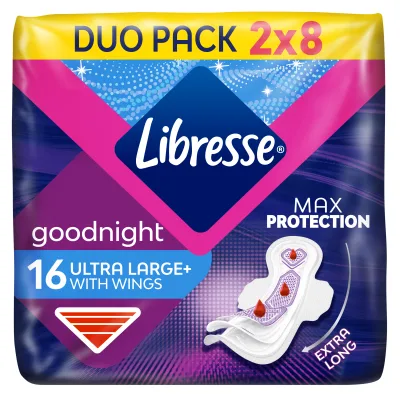 Гігієнічні прокладки Libresse Ultra Goodnight Large 16 шт. (7322540960273)