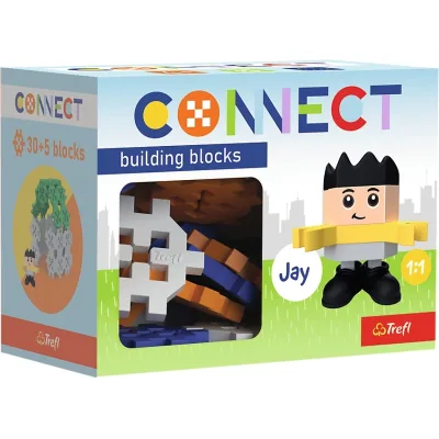 Конструктор Trefl Connect з ігровою фігуркою Jay 35 деталей (5900511620061)