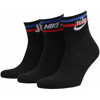 Шкарпетки Nike U NK NSW EVERYDAY ESSENTIAL AN 3PR DX5080-010 38-42 3 пари Чорні (196148786019)