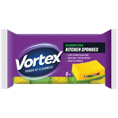 Губки кухонні Vortex 5 шт. (4820048487801)