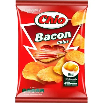 Чіпси Chio Chips зі смаком бекону 150 г (5900073000738)