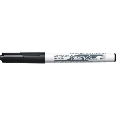 Маркер Bic для сухостираємих дошок Velleda, чорний (bc525824)