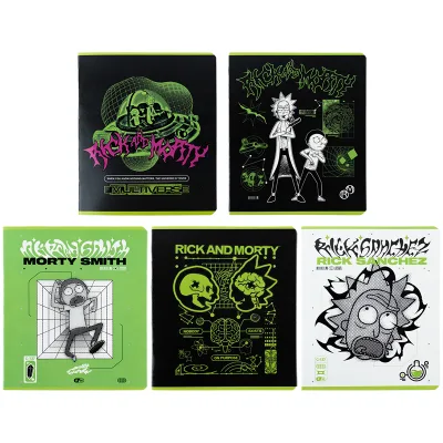 Зошит Kite Rick and Morty 48 аркушів, клітинка (RM24-259)