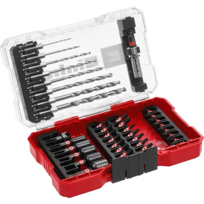 Набір свердл і біт Einhell M-Case, ударні, по металу, 39шт (108773)