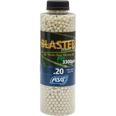 Страйкбольні кульки ASG Blaster Tracer White 6мм 0,2г 3300шт (19406)