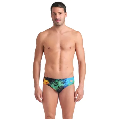 Плавки Arena Vibrant Swim Briefs 008940-550 чорний 90 (3468337526988)