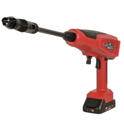 Мийка високого тиску Vitals Master Am 1860n3-2Kit, низького тиску, 18V, 2×2Ah, 180l/год, 30bar, кейс (243498)