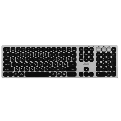 Клавіатура 2E KS270 109key Wireless UA Grey/Black (2E-KS270WBGR_UA)