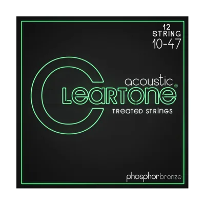 Струни для гітари Cleartone Acoustic Phosphor Bronze 12-String Ultra Light (10-47) (7410-12)