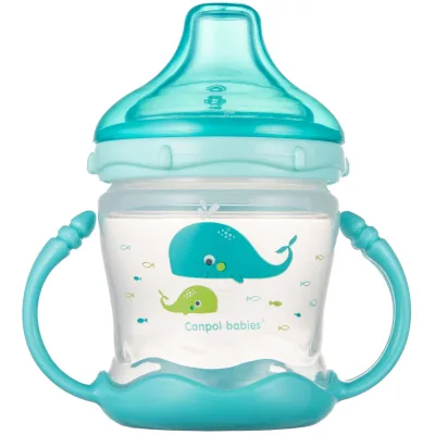 Поїльник-непроливайка Canpol babies Sweet fun 180 мл синя (57/300_blu)