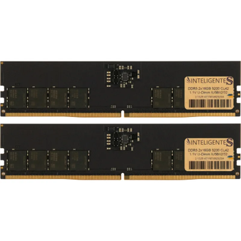 Модуль пам'яті для комп'ютера DDR5 32GB (2x16GB) 5200 MHz INTELIGENTES (IU5BII2/32)