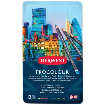 Олівці кольорові Derwent Procolour, 12 кольорів (5028252514613)