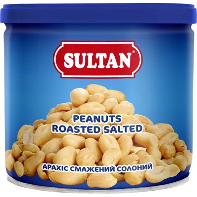 Горіхи Sultan Арахіс смажений солоний 120 г з/б (slt.50571)
