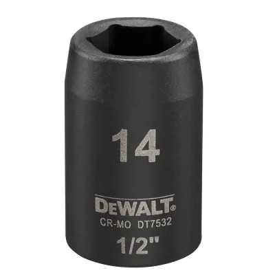 Торцева головка DeWALT IMPACT ударна коротка, 1/2 х 14 мм (DT7532)