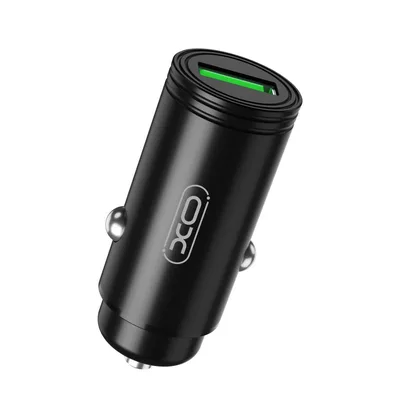 Зарядний пристрій XO USB QC3.0 black (CC39-BK)