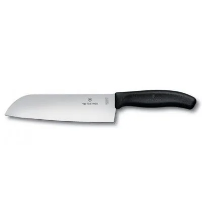 Кухонний ніж Victorinox SwissClassic сантоку 17 см, черный (6.8503.17B)