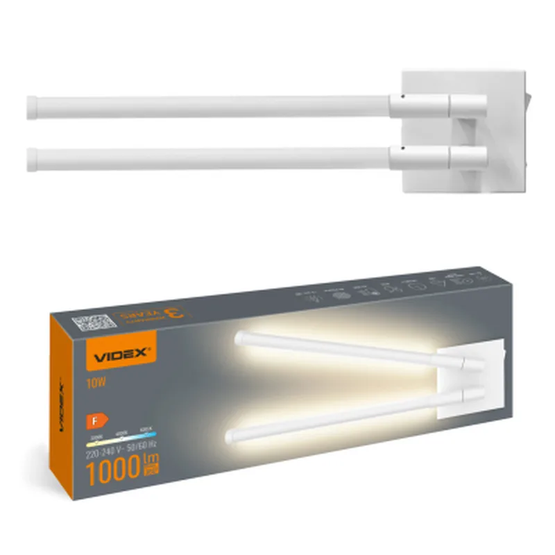 LED світильник настінний VIDEX WL041 5W 3000-4000-6000K Black