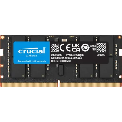 Модуль пам'яті для ноутбука SoDIMM DDR5 32GB 6400 MHz Micron (CT32G64C52CS5)